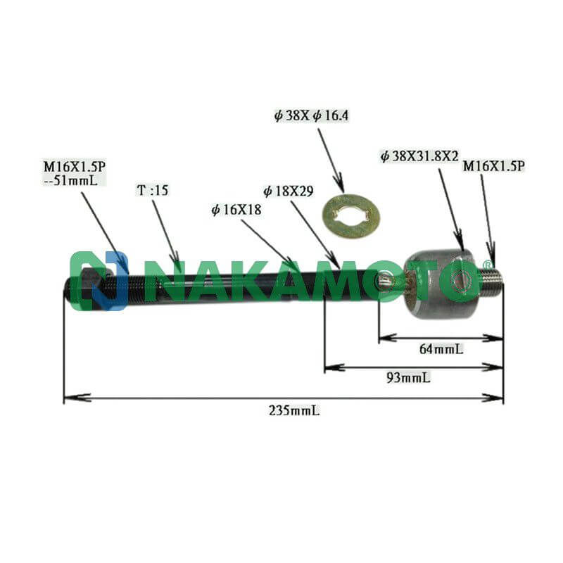تيش اسكترا نيو اكسنت+ريو 014 ناكاموتو تايوانى