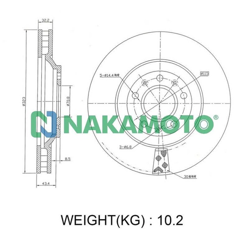 [AFM0287] مساعد امامى شمال افيو ناكاموتو تايوانى